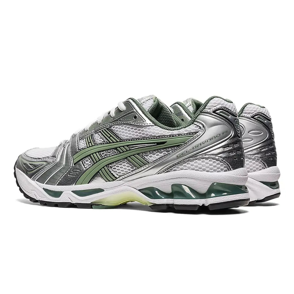 ASICS GEL - KAYANO 14 White Silver - Green Metallic - DREAMWEAR