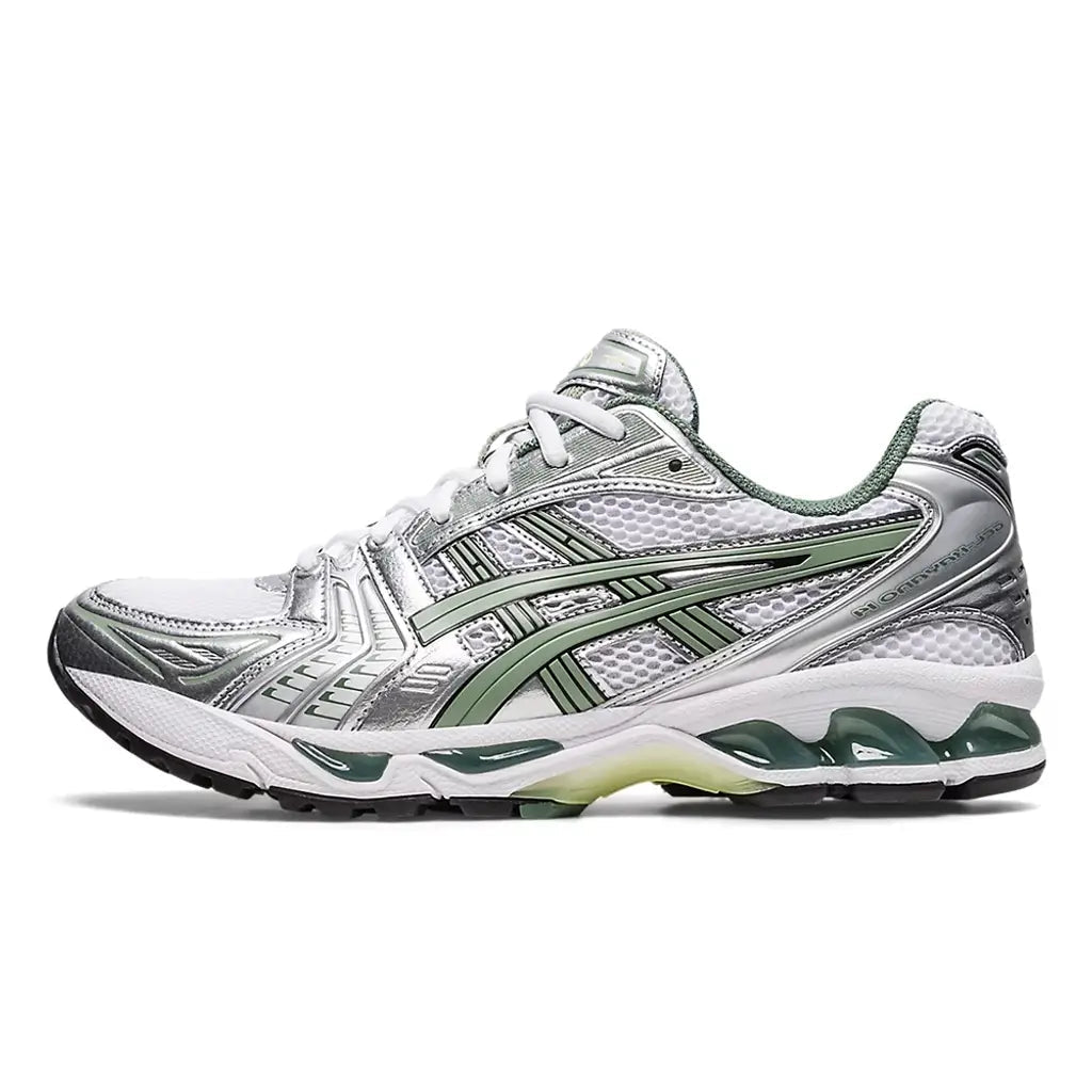 ASICS GEL - KAYANO 14 White Silver - Green Metallic - DREAMWEAR