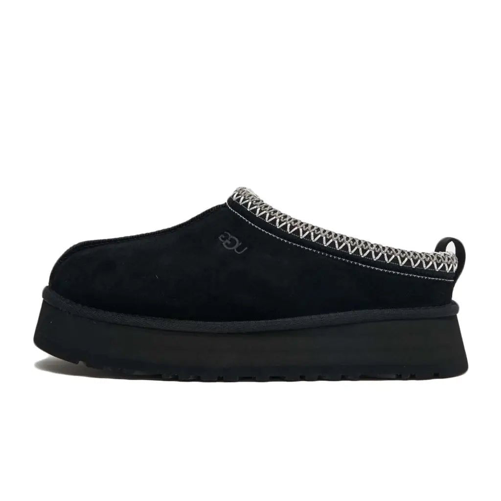 UGG Tazz Slipper – Black | Unisex Platform Slippers - DREAMWEAR
